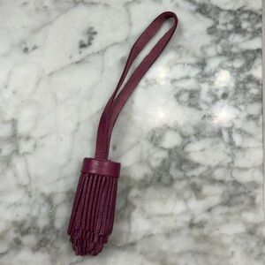 Portland leather Pom/tassel for your leather tote/bag